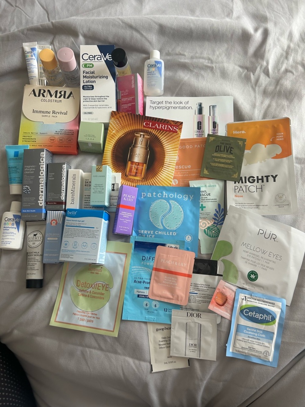 36 Skincare Samples Bundle Patchology, CeraVe, Dermalogica, PUR plus LOTS MORE